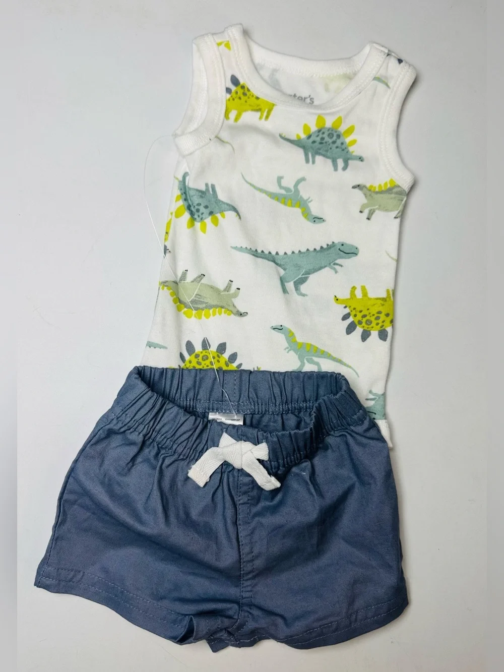Carter’s Just One You Newborn Dinosaur 2-Piece Bodysuit & Shorts Outfit